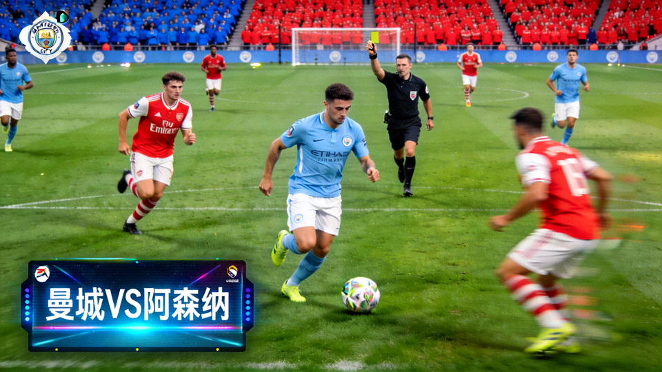 英超曼城对阵阿森纳比赛的1080P高清直播画面